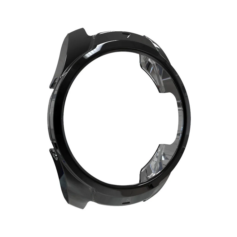 Black Новое поступление Мягкий защитный чехол для Ticwatch Pro Чехол легкий бампер Смарт-часы Аксессуары покрытие Цвет ТПУ оболочка - Цвет: Black