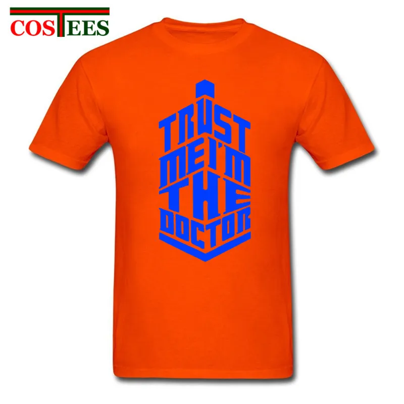 New fashion men doctor who t shirts cartoon DR WHO printed customized male tops Trust me I am the casual funny basic tees | Мужская