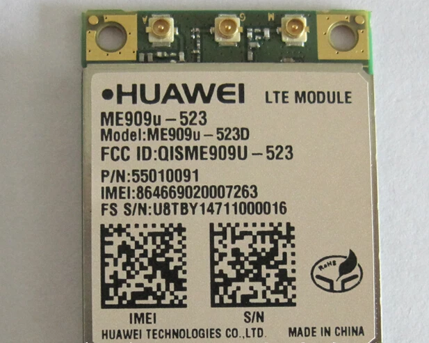 Huawei ME909u 523 Mini PCIe: LTE FDD B2/B4/B5/B17 DC HSPA + UMTS трехдиапазонный модуль 850/1900/AWS/MHz|pcie|huawei b5pcie mini