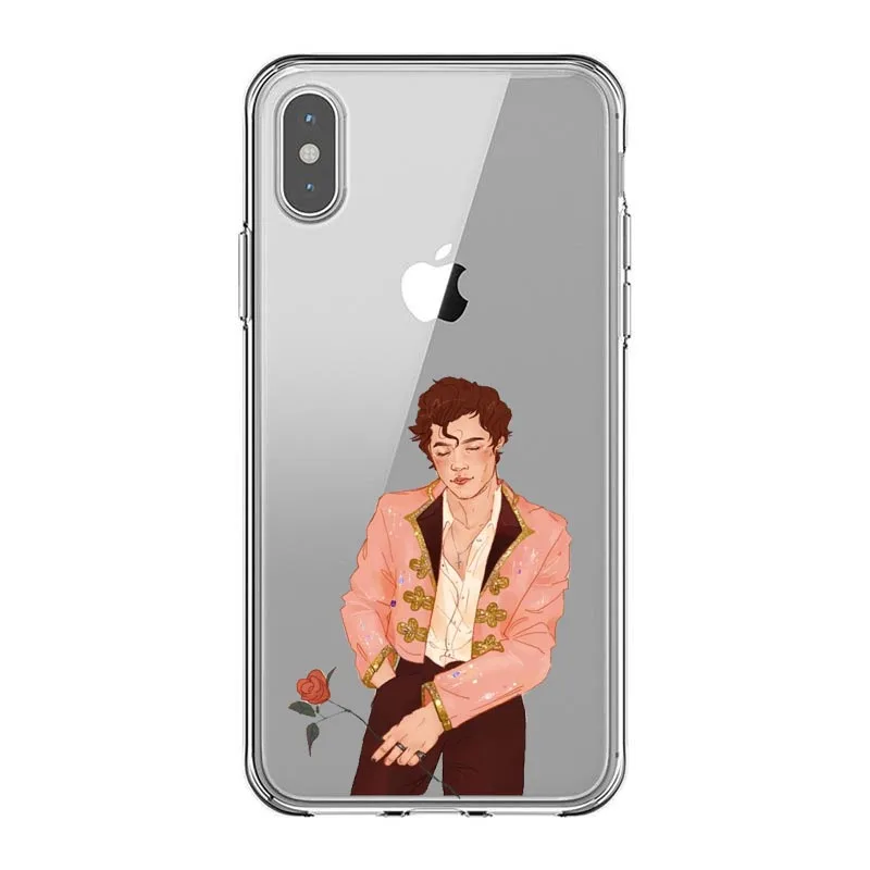 TPU Чехлы для телефонов One Direction Tattoos Harry Styles для iphone 5S SE 6 6S 7 7Plus 8 8 Plus X XR XS MAX XS мягкий черный Чехол - Цвет: TPU