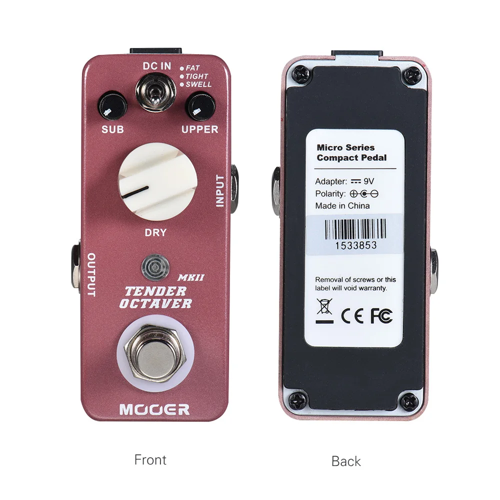 MOOER нежная Октава MKII Гитара педаль эффектов 3 режима настоящий обход полностью