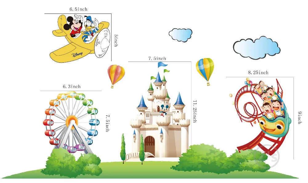 микки маус детская мебель стены стикеры для детей номеров наклейки на плакаты
