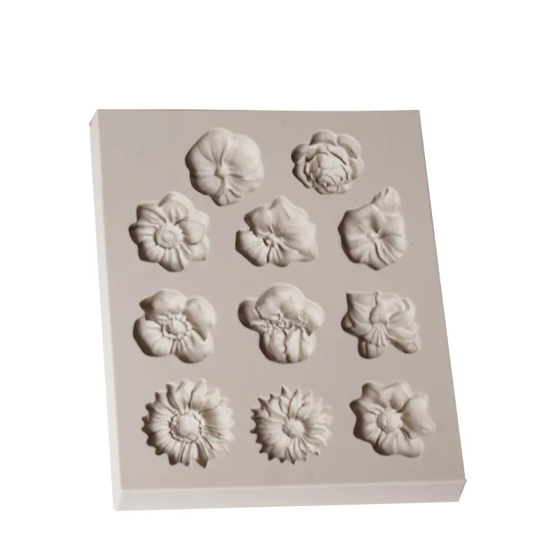 Leaf Fondant Silicone Mold 3D Flower Cooking Wedding Decoration Baking Sugar Craft Molds Leaves DIY Cake | Дом и сад