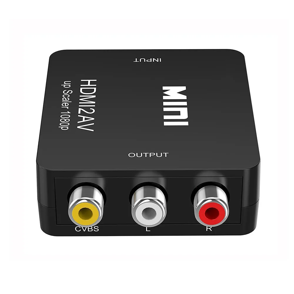 Zeadow HDMI в RCA 1080P AV 3RCA CVBS композитный видео аудио конвертер адаптер Поддержка PAL/NTSC с