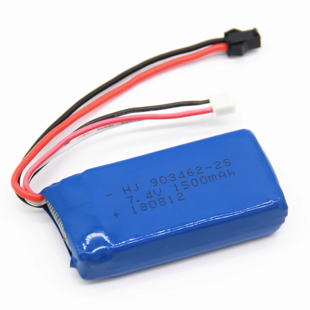7 4 V 1500mAh литий полимерный Батарея для WLtoys 144001 12428 12423 автомобиля FT009 FX067C RC лодка
