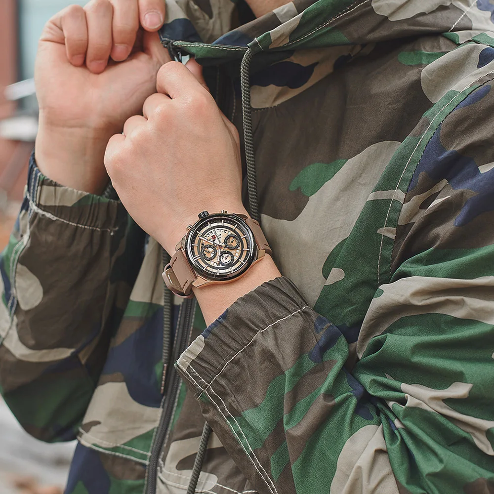 Модные Аналоговые кварцевые часы naviforce повседневные мужские спортивные 30