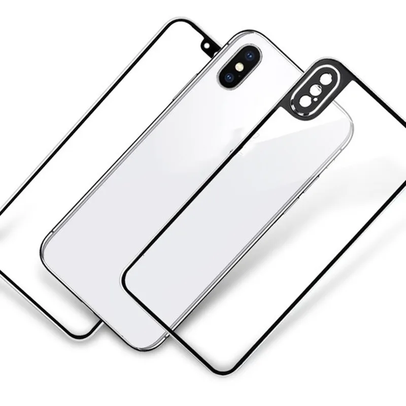 3D изогнутая защитная пленка из титанового сплава для iPhone X XS Max закаленное стекло