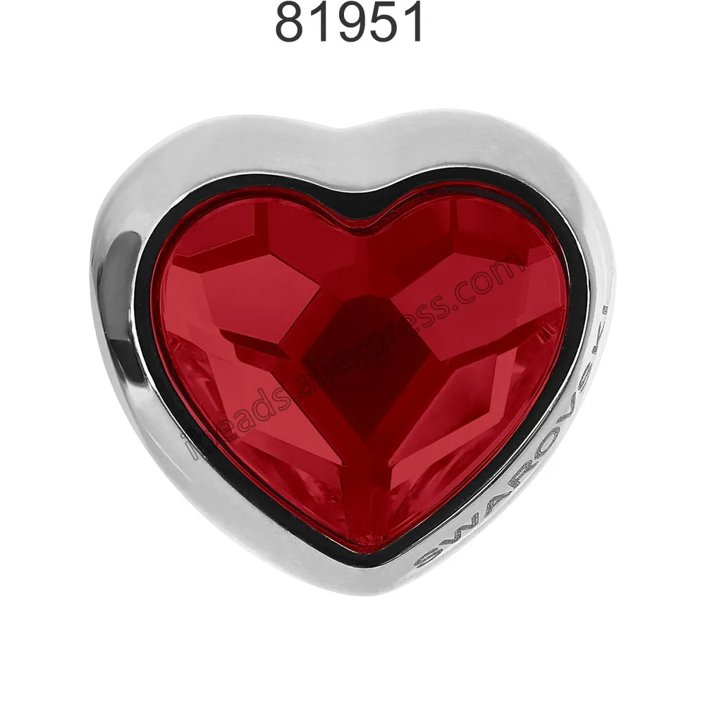 Light Siam 227 1 шт.) 14 мм кристалл от Swarovski 81951 BeCharmed Сердце Бусина с большой дырой подходит брендовый браслет и изготовление ювелирных изделий - Цвет: Light Siam 227