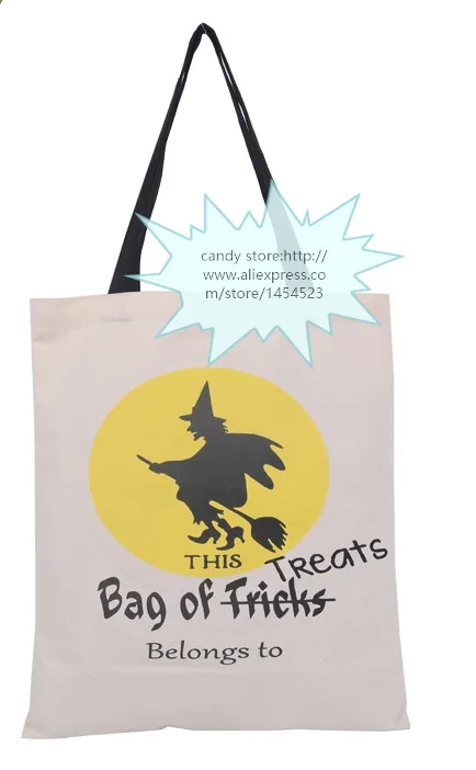 500pcs Fedex 2016 New Halloween Tote Bags with Black Handle 6 color Pumpkin Christmas Shopping Festival Gifts Bag for Women | Дом и сад