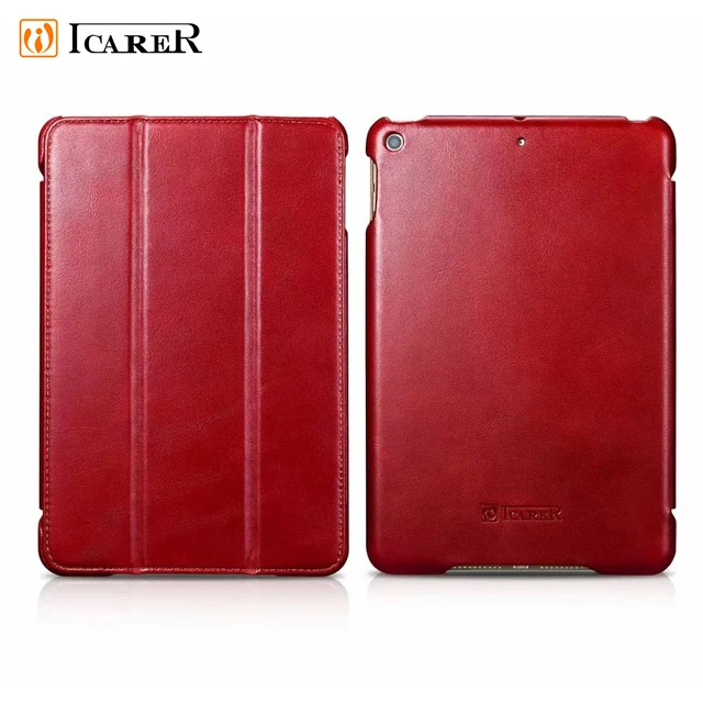 

Чехол Icarer из натуральной кожи для iPad mini 5 в стиле ретро, кожаный откидной Чехол для iPad mini 5, высококачественный деловой чехол