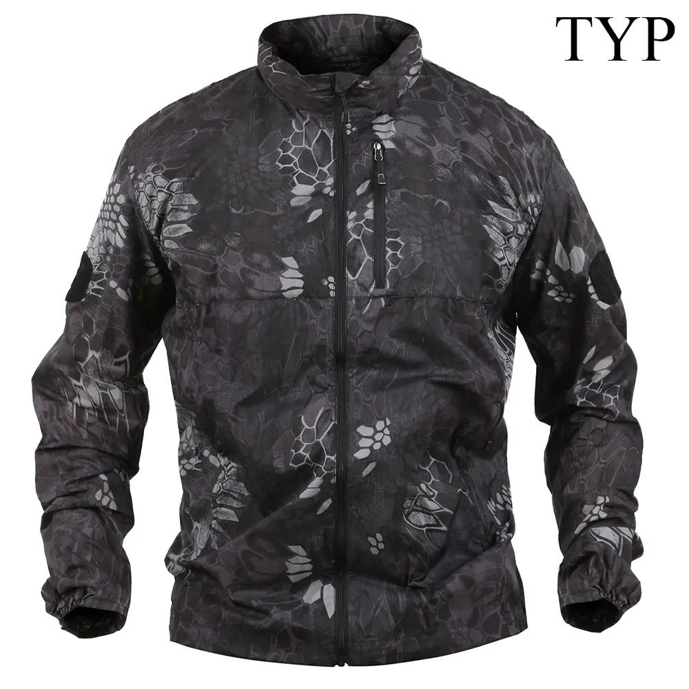 SINAIRSOFT, Мужская одежда, пальто, военный Бомбер, мужская куртка, тактическая верхняя одежда, дышащий светильник, ветровка, водонепроницаемая куртка - Цвет: TYP