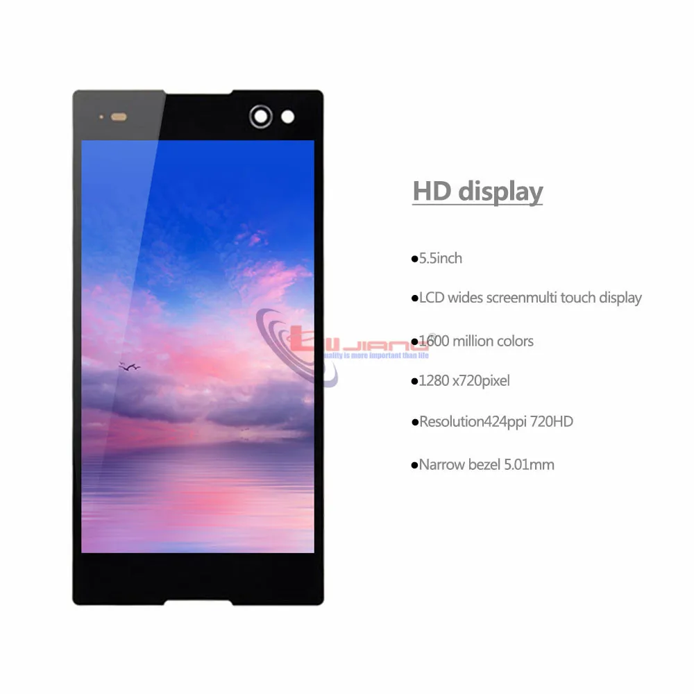 Оригинальный ЖК-дисплей 5 дюйма для Sony Xperia C3 D2533 D2502 сенсорный датчик дигитайзер в