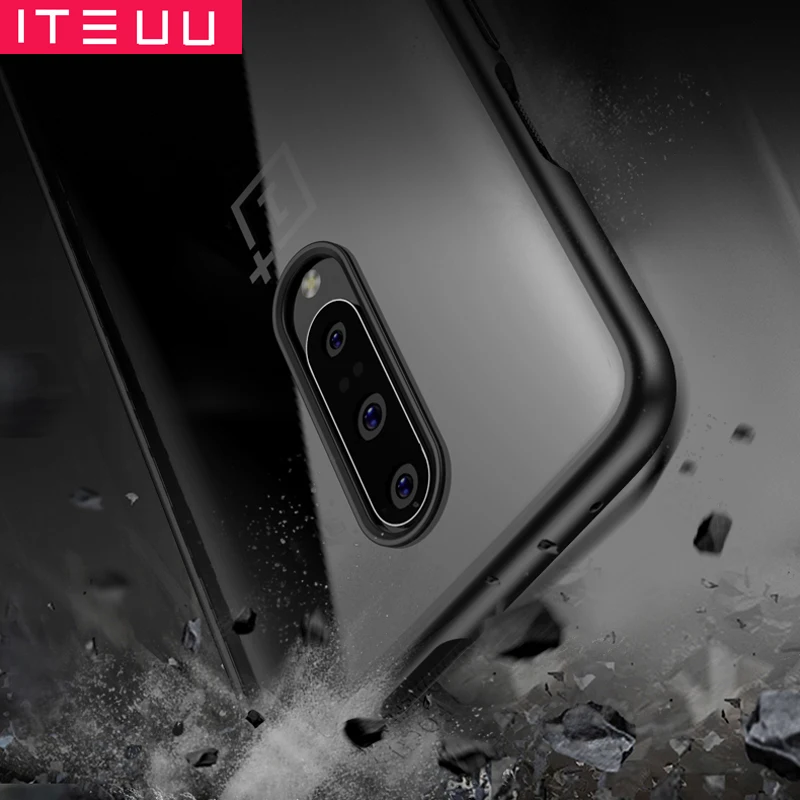 ITEUU анти-стук Прозрачный чехол для Oneplus 7 Чехлы TPU акриловый мягкий гибкий противоударный Прозрачный чехол для Oneplus7