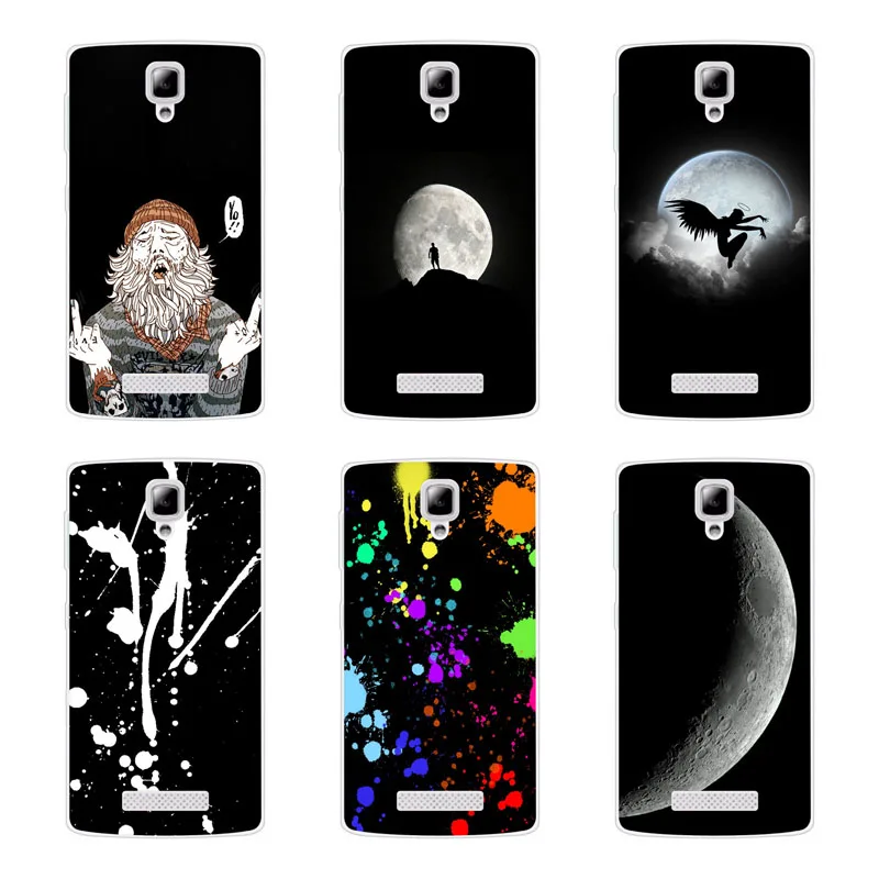 Чехол Lenovo A2010 Silicon Black с рисунком граффити, мягкий задний кожух из термопластичного полиуретана для защиты телефона.