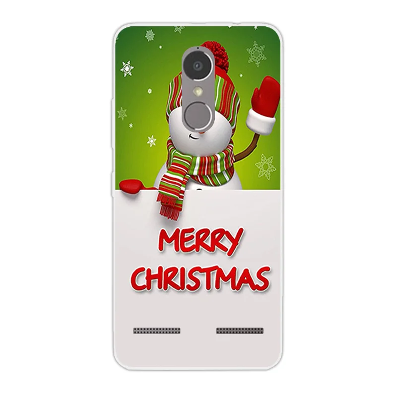Силиконовый чехол для lenovo K6 power Fundas для lenovo K6 power 5,0 ''дизайн для рождественского сезона чехол для телефона для lenovo Vibe K6 Fundas