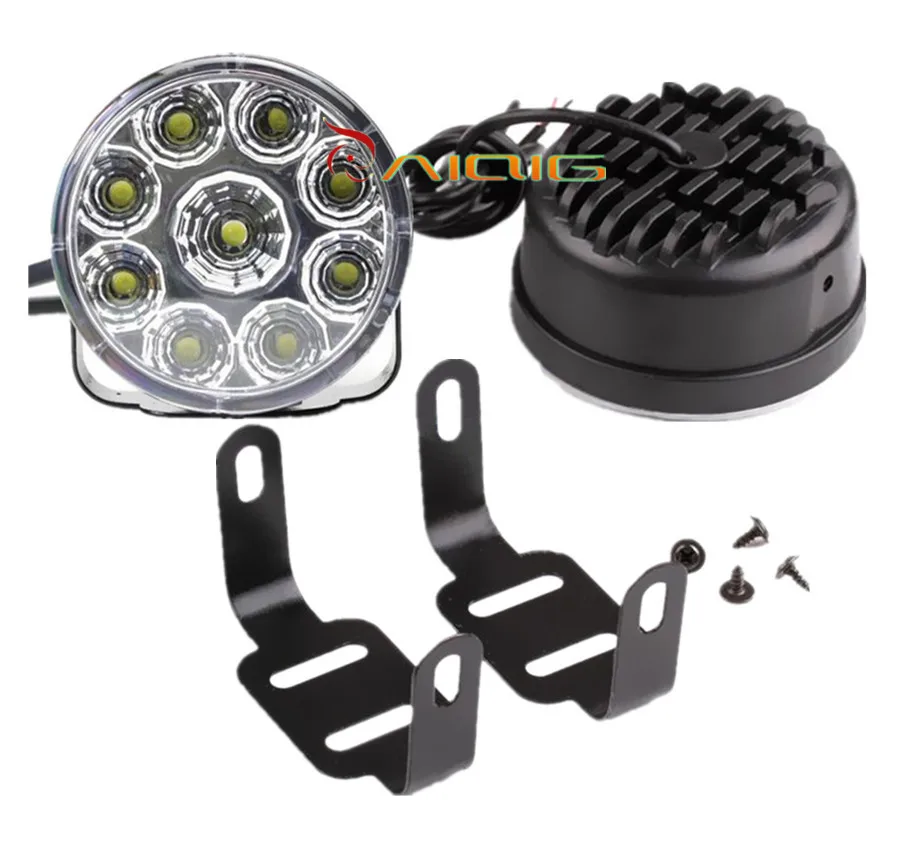 Водонепроницаемый 7 см 2 75 "Светодиодный Противотуманные фары светильник белый