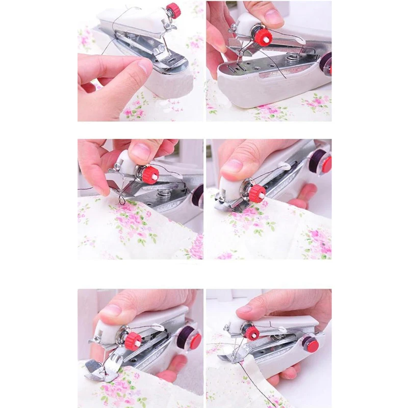 Горячая Распродажа Мини Портативная ручная швейная машина портативная