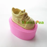 mompea 0413 free shipping shoe shaped silicone soap mold cake decoration fondant cake 3d mold food grade silicone mould