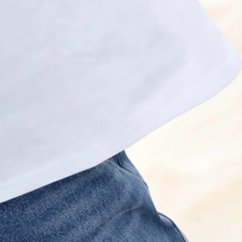 Женская футболка с кисточками FTGSDLONG повседневная Однотонная круглым вырезом и