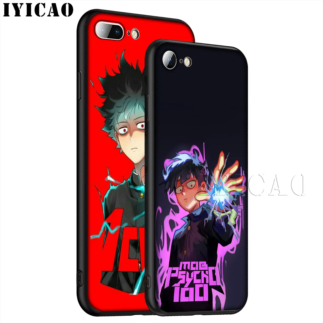IYICAO Mob Psycho 100 мягкий силиконовый чехол для телефона iPhone XR X XS 11 Pro Max 6 6S 7 8 Plus 5 5S SE TPU