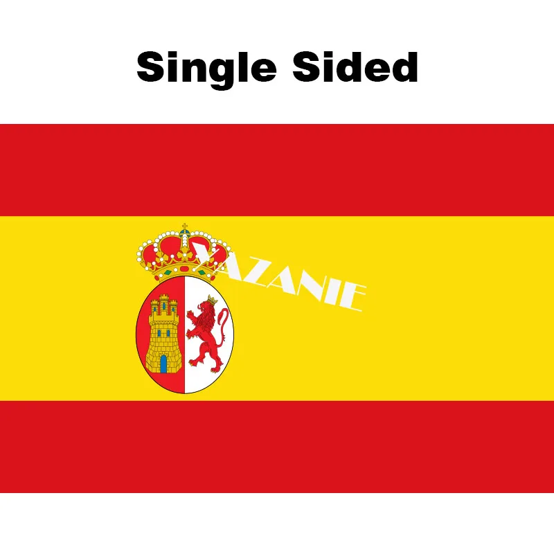 Single Sided YAZANIE любой размер второй Испанский флаг с звездами международных отряд торговый морской флаг Испании(1931-1939) флаги - Цвет: Single Sided