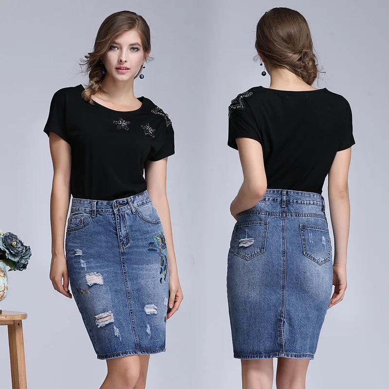 Мода 2018 юбки Для женщин s летние элегантные ботфорты Размеры отверстия d