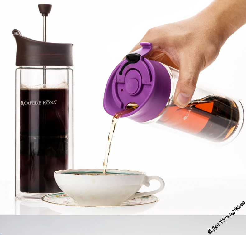 Лучший датский Bodum французский пресс кофе пробивая горшок с двойными стенками Стекло Путешествия Портативный работы офиса бытовой чай фильтр экран