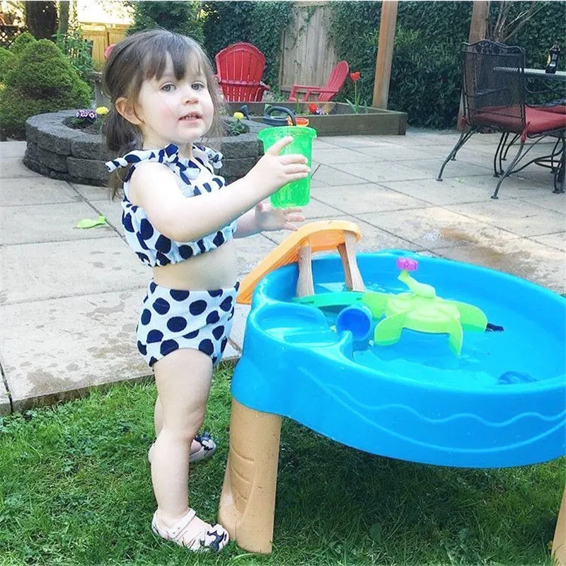 2018 новый популярный детский купальник летний купальный костюм из двух предметов