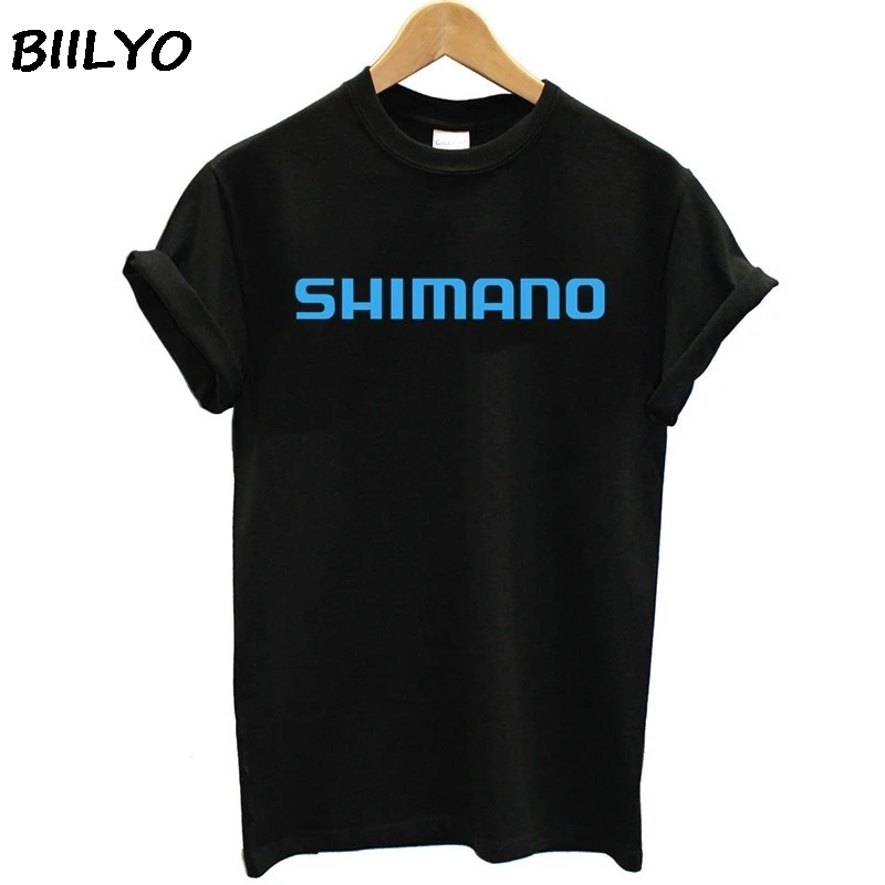 Для женщин SHIMANO логотип печати футболки дышащая с коротким рукавом футболка из 100%