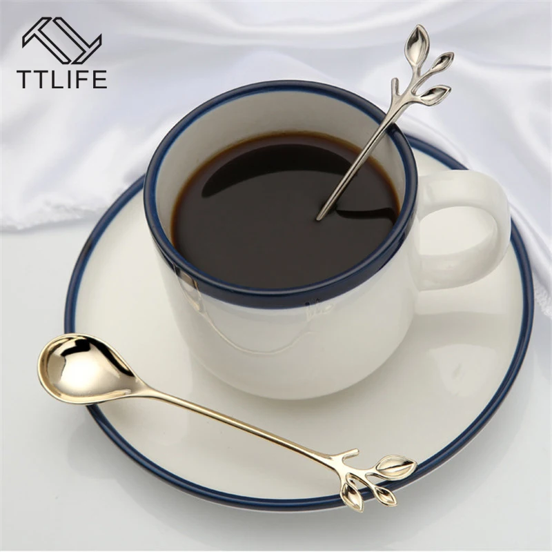 TTLIFE 1 шт. с бантиком дизайн кофе круглая ложечка из нержавеющей стали десерт, мороженое чайная ложка нежный сахар для чая супа ложка для перемешивания