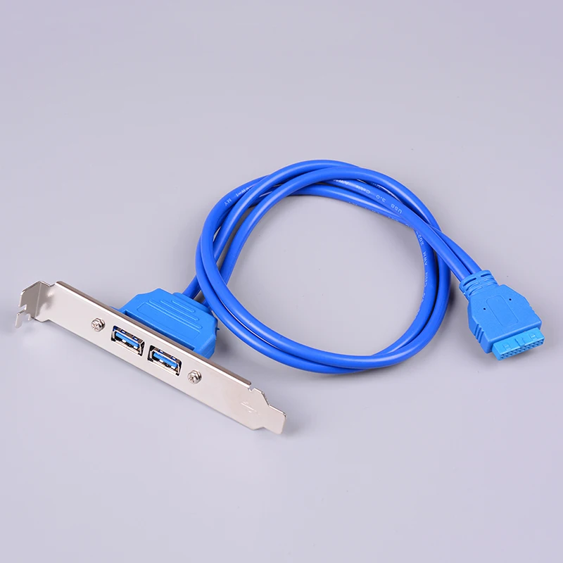 USB 3 0 20 Pin на 2 порта Женский адаптер Кабели двойной порт кабель женский