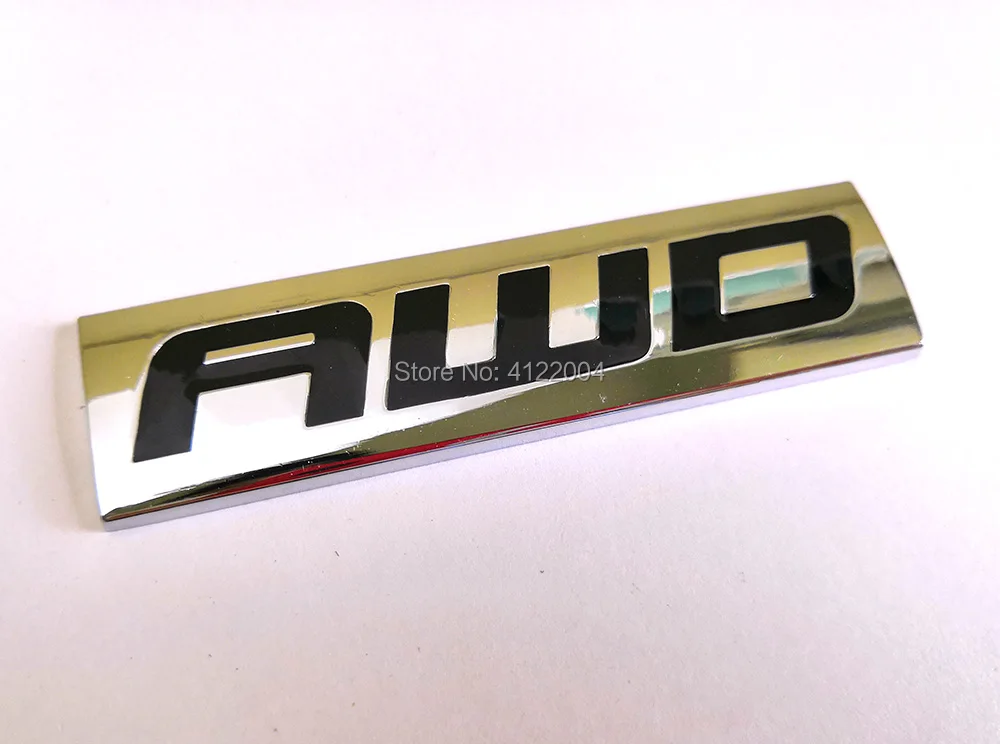 Наклейка на заднюю эмблему AWD наклейка для AUDI Skoda BMW CHEVROLET FORD HYUNDAI KIA MAZDA NISSAN SUBARU -