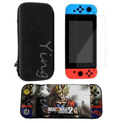 M Новинка, сумка для хранения для переноски пульта Nintendo Switch NS NX+ чехол в виде ракушки+ защита экрана из закаленного стекла+ 2 крышки - Цвет: M