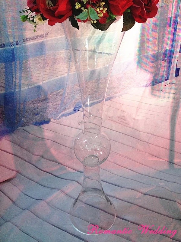 4 шт./лот труба стиль ваза для цветов два отверстия стеклянную Свадебная