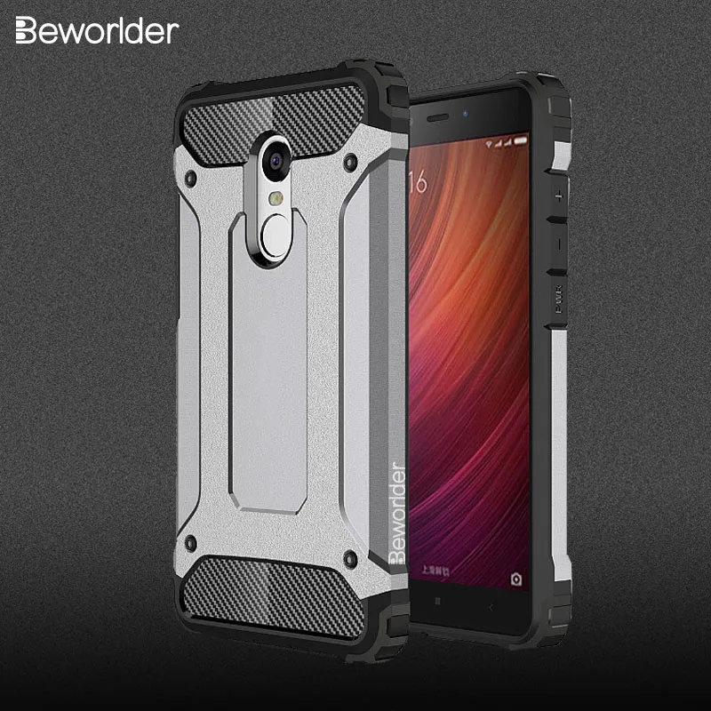 Ударопрочный защитный чехол Beworlder для телефона Xiaomi Redmi Note 4/Note 4X жесткий из ТПУ и