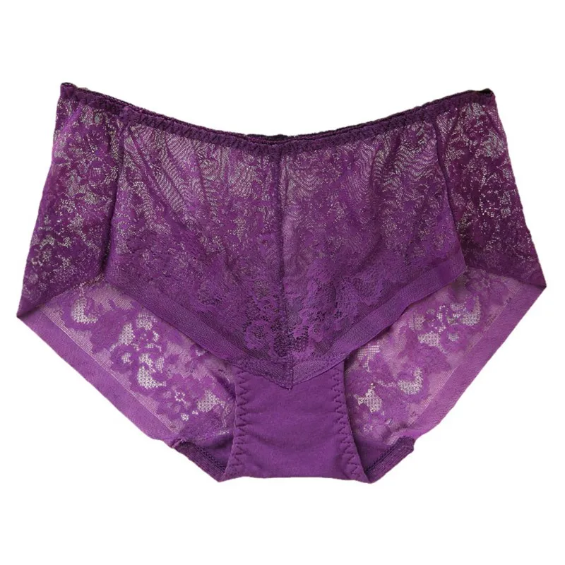 Сексуальные кружевные открытые трусы высококачественные хлопковые со средней