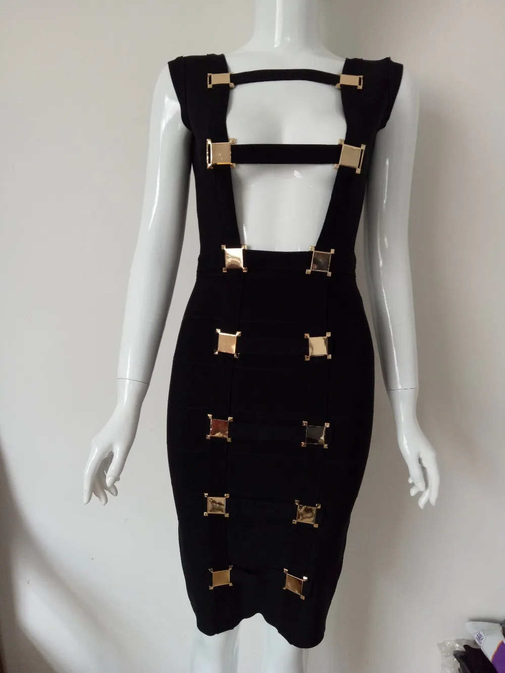 Новая мода женская летняя обувь Черный Белый рукавов золотистыми пуговицами по