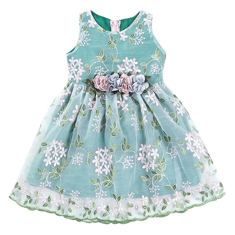 Оптовая продажа 6 шт./лот платье для девочек свадебной вечеринки платья принцессы