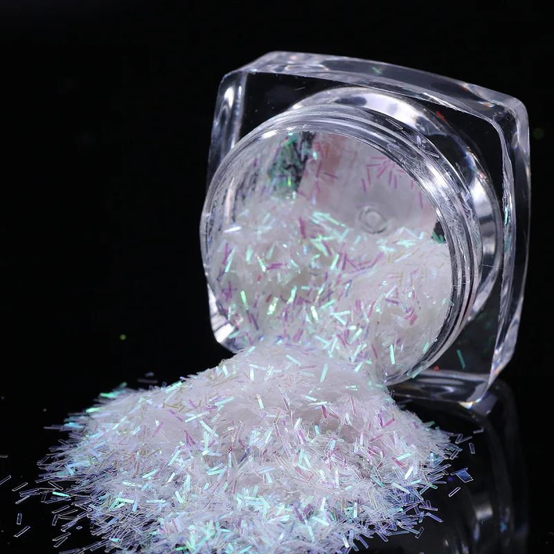 1 горшок лазерные золотые серебряные пайетки полоски под блески для дизайна