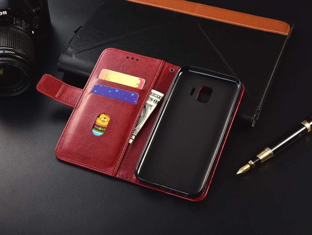 Vintage Wallet Leather Case for Samsung Galaxy J2 Core J260 J260F SM-J260F SM-J260MYG Case Card Bag Kickstand Soft TPU Cover