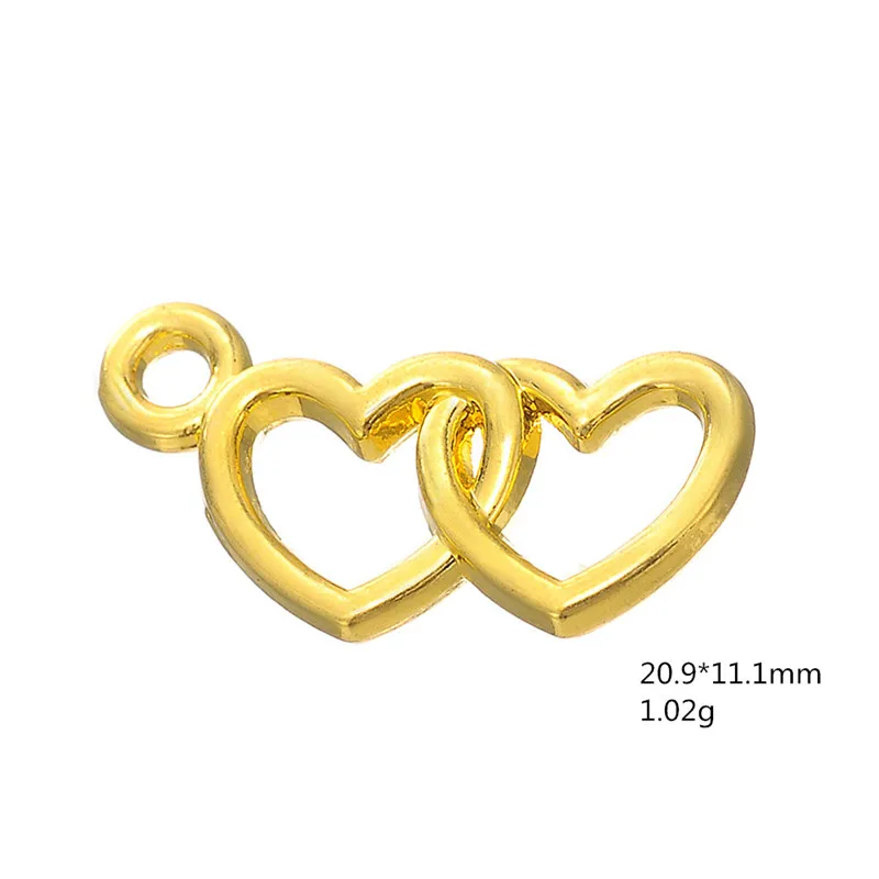 Teamer 20 шт./лот подарок на день Святого Валентина металлический золотой цвет