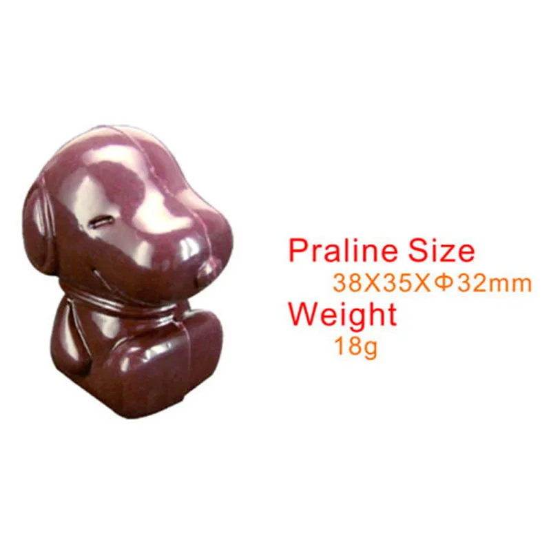 3D форма собаки инструмент для помадки поликарбонат выпечки конфет торта мусса