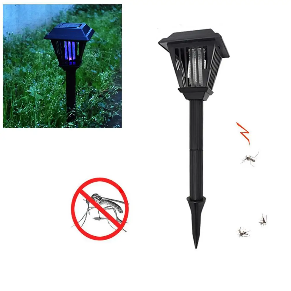 DSstyles Маленькая солнечная энергия двойной Moding Mosquito Killer Ландшафтная лампа для