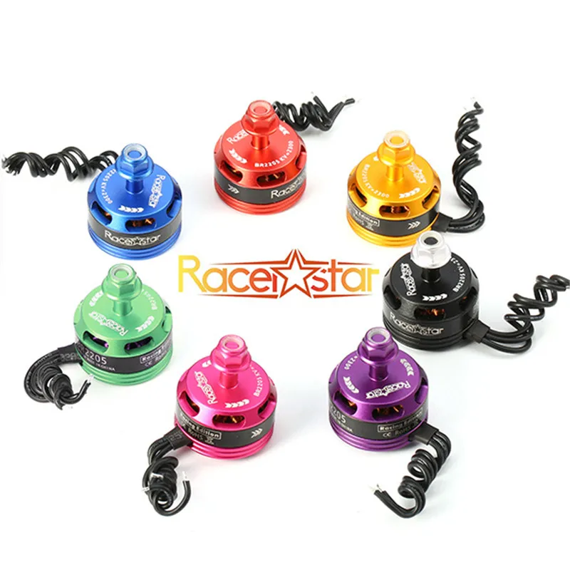 Новое поступление 4 шт. Racerstar гоночный Edition 2205 BR2205 2300KV 2-4 S бесщеточный мотор черный с сенсорным экраном для 210X220 250 280 для Квадрокоптер с дистанционным управлением
