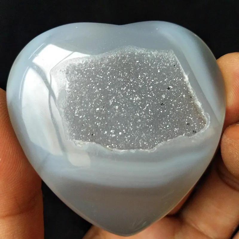A2 13 Натуральные камни и кристаллы cristal Сердце Агат Кристалл кластер домашний декор пальмовый камень очень красивый - Цвет: A2 13