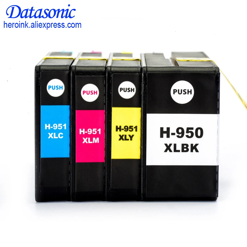 12 шт. для HP 950 XL 951 полный картридж совместимый Officejet Pro 8100 8600 251dw 276dw 8630 8650 8615 8625|ink