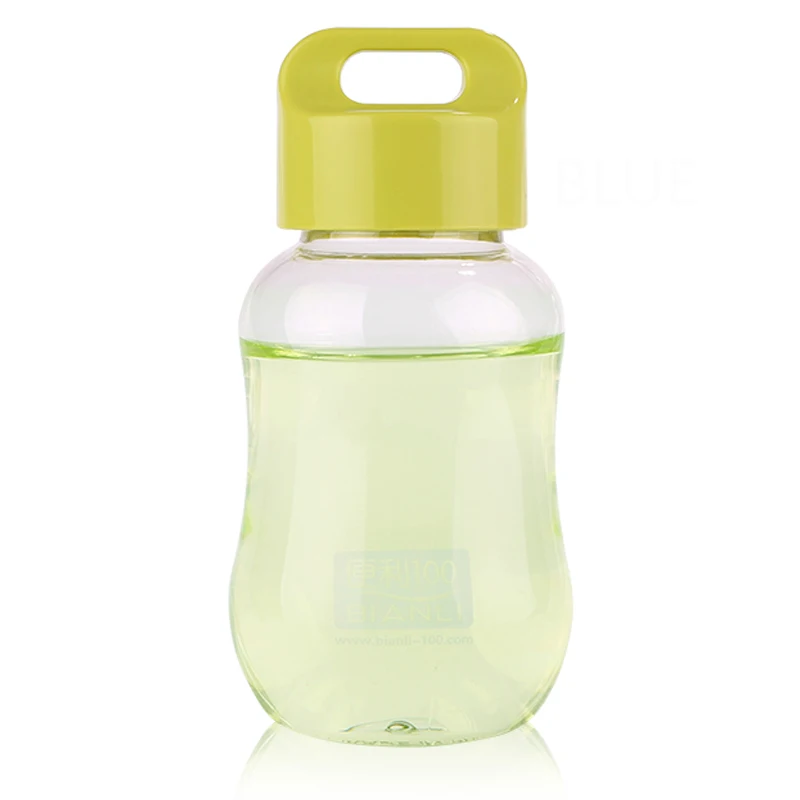 200ml green 3 цвета Yaqi calabash формы мини-бутылка воды Еда класса Пластик Drinkware белка шейкер Кемпинг Пеший Туризм Бутылка 200 мл bpa бесплатно - Цвет: 200ml green