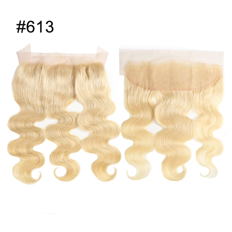 Ali Queen волосы #613 предварительно выщипанные кружевные фронтальные бразильские Remy - Фото №1
