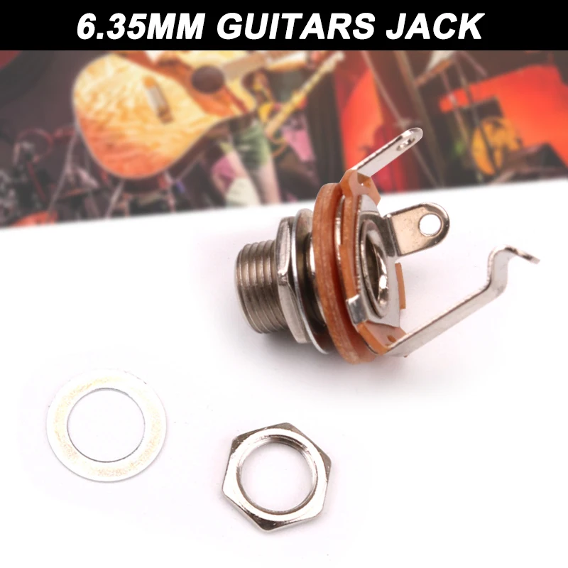 6 35 мм разъем для гитары розетка моно электрической Бас BB55|Деревянные музыкальные