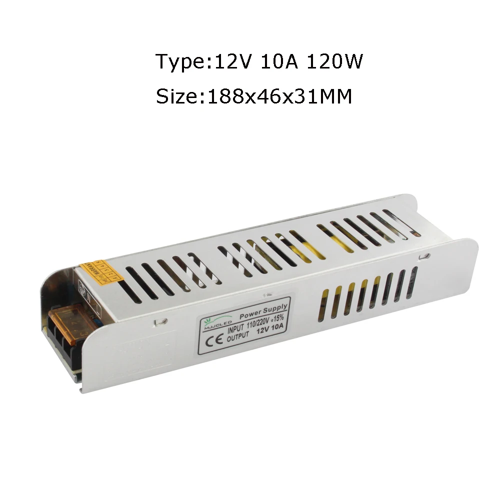 12V 10A Источник питания 12 V 1A 2A 5A 10A 20A 25A 30A AC DC 12 V трансформатор 220V 12 вольт импульсный источник питания для светодиодного освещения - Цвет: 12V 10A